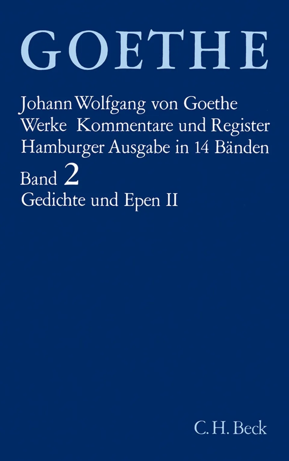 c-h-beck-goethe-werke-bd-2-gedichte-und-epen-hamburger-ausgabe image 1